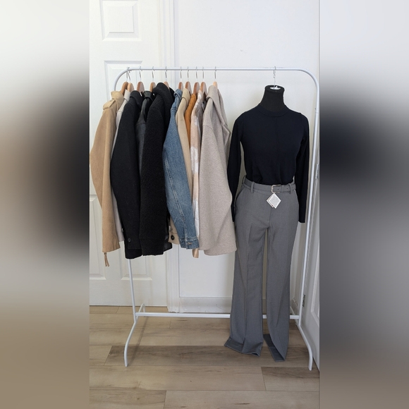 Zara Pants - ZARA - Straight leg trousers with belt